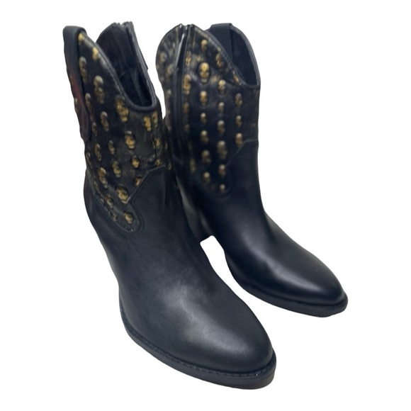 NWOT Modern Vice Women’s Scully Black Leather Ankle Boots - Picture 12 of 13